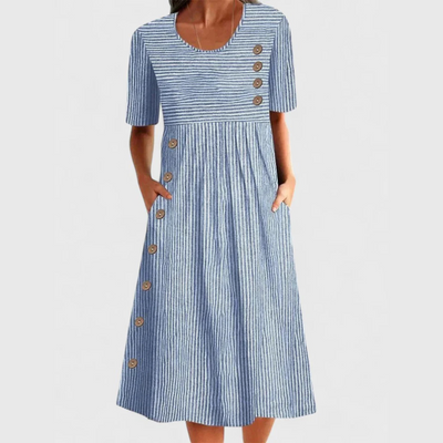 Lisa™ Striped Midi Dress