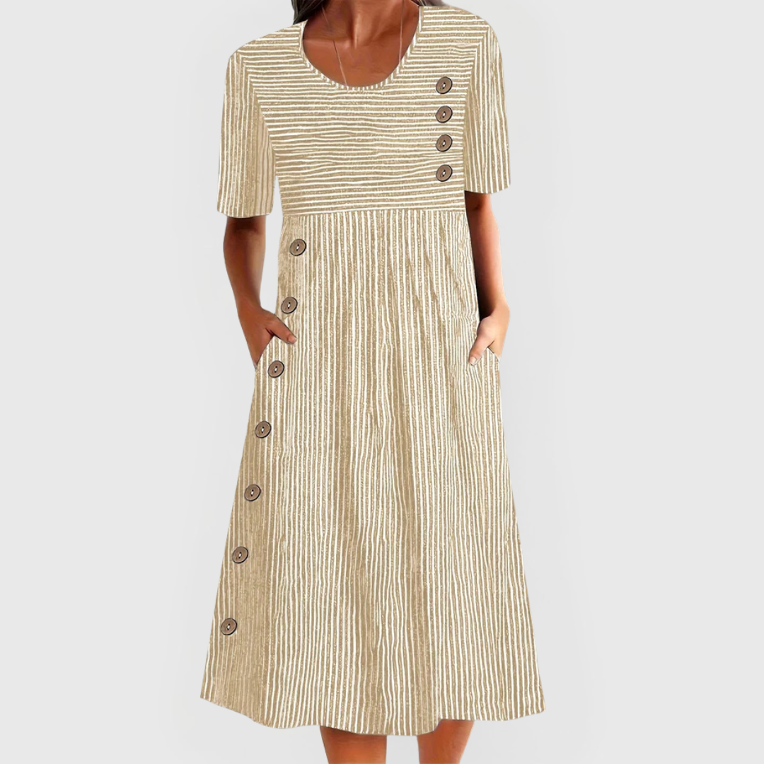 Lisa™ Striped Midi Dress