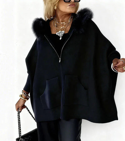 Arlene™ | Casual Hooded Coat with Fur Collar