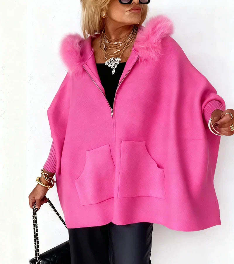 Arlene™ | Casual Hooded Coat with Fur Collar