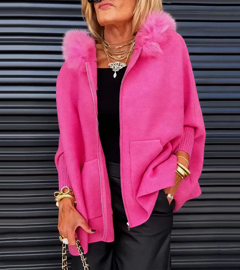 Arlene™ | Casual Hooded Coat with Fur Collar