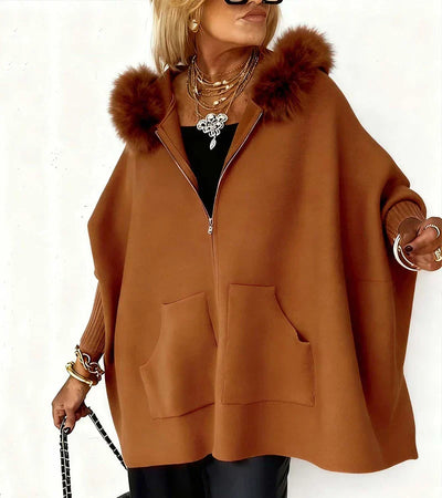 Arlene™ | Casual Hooded Coat with Fur Collar