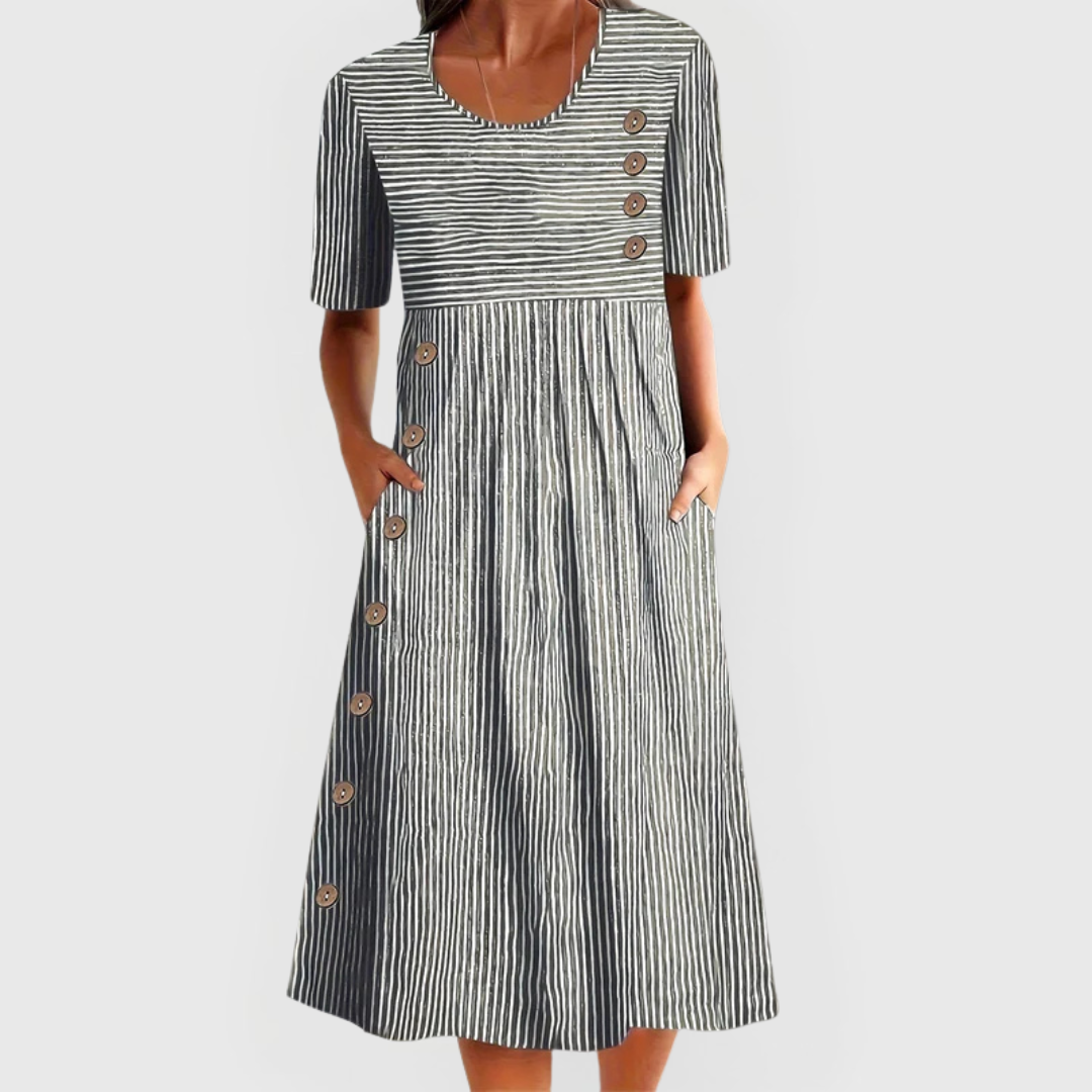 Lisa™ Striped Midi Dress