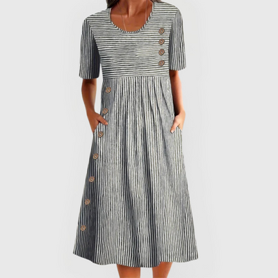 Lisa™ Striped Midi Dress